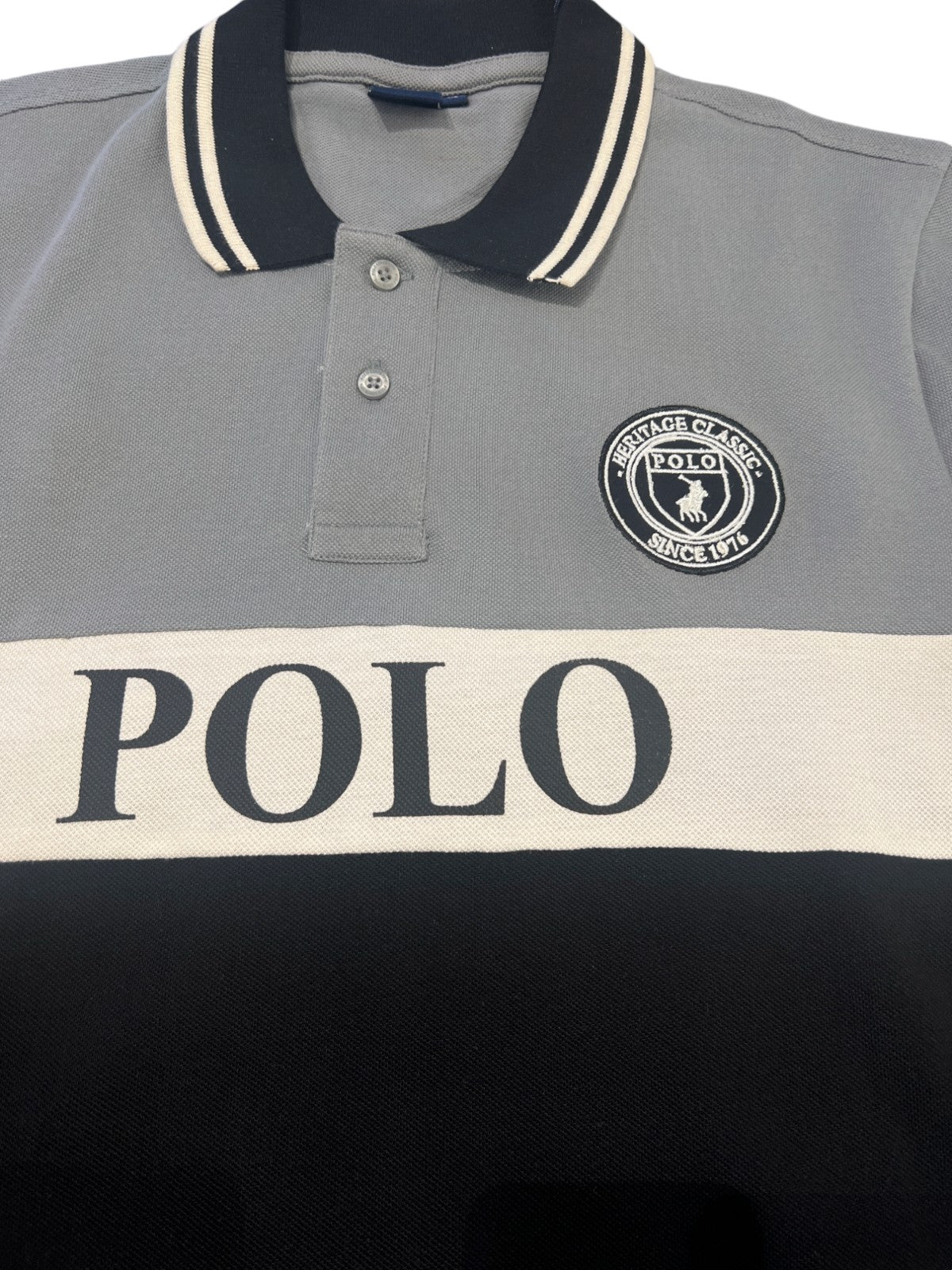 Polo Golfer Colourblock Grey