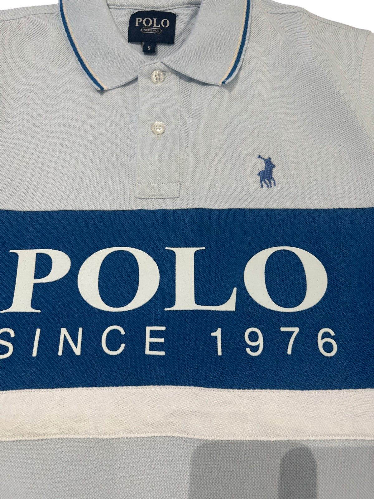 Polo Golfer Colour Block Blue