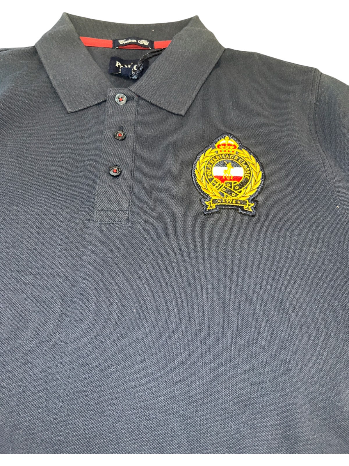 Polo Golfer Crest Badge Navy