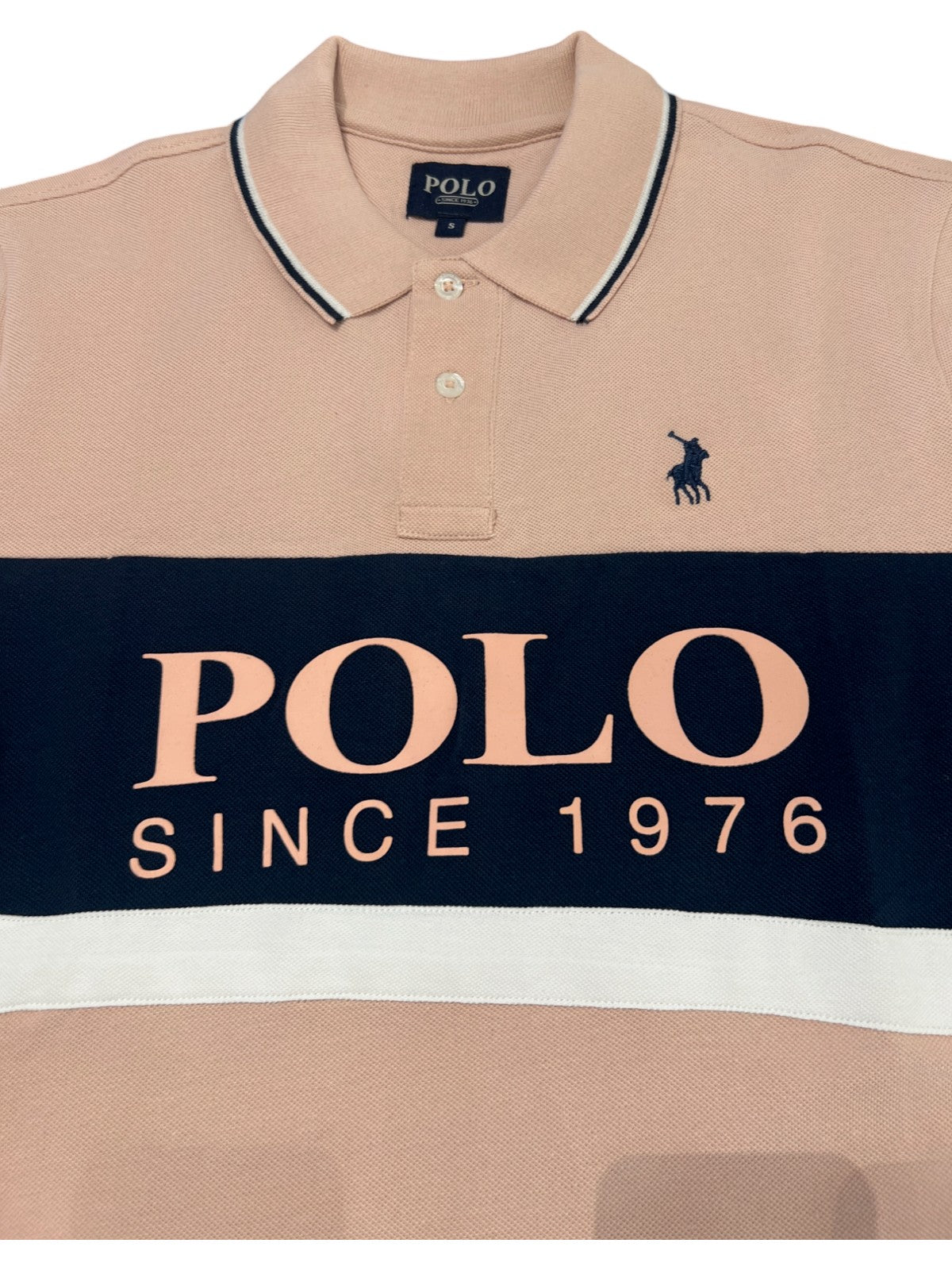 Polo Golfer Colour Block Pink