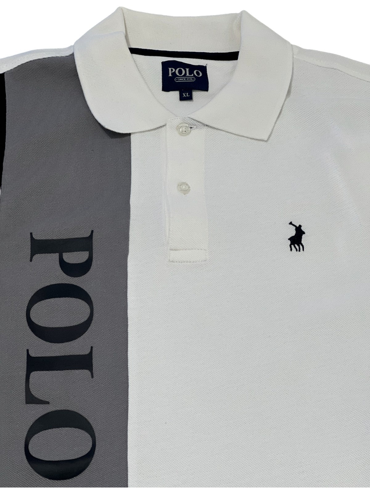 Polo Golfer Colourblock White