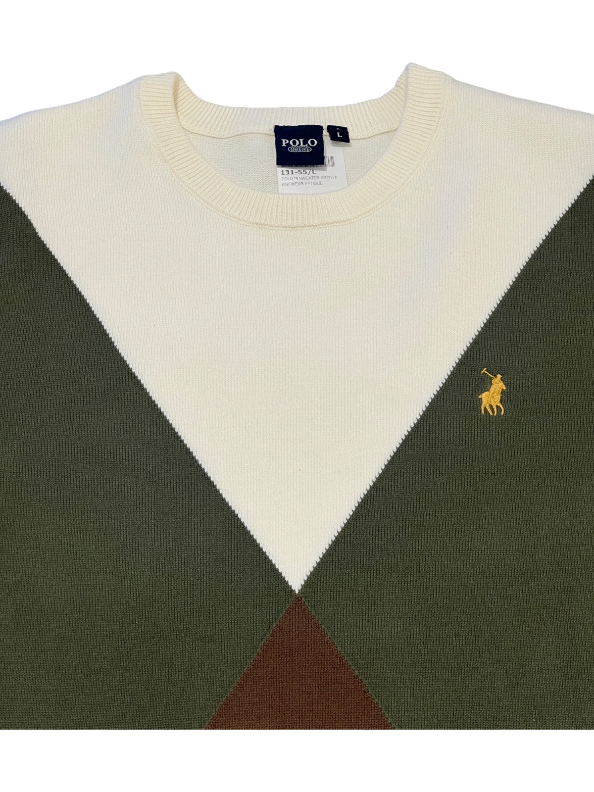 Polo Sweater Argyle Knitwear Fatigue