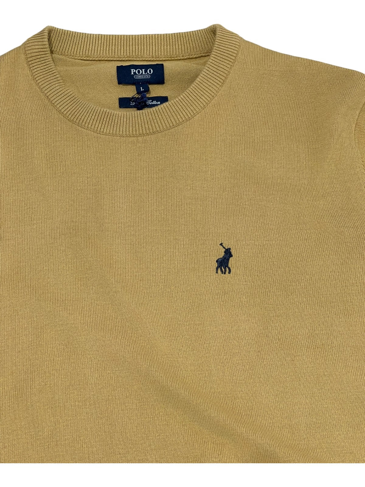 Polo Sweater Classic Knitwear Mustard