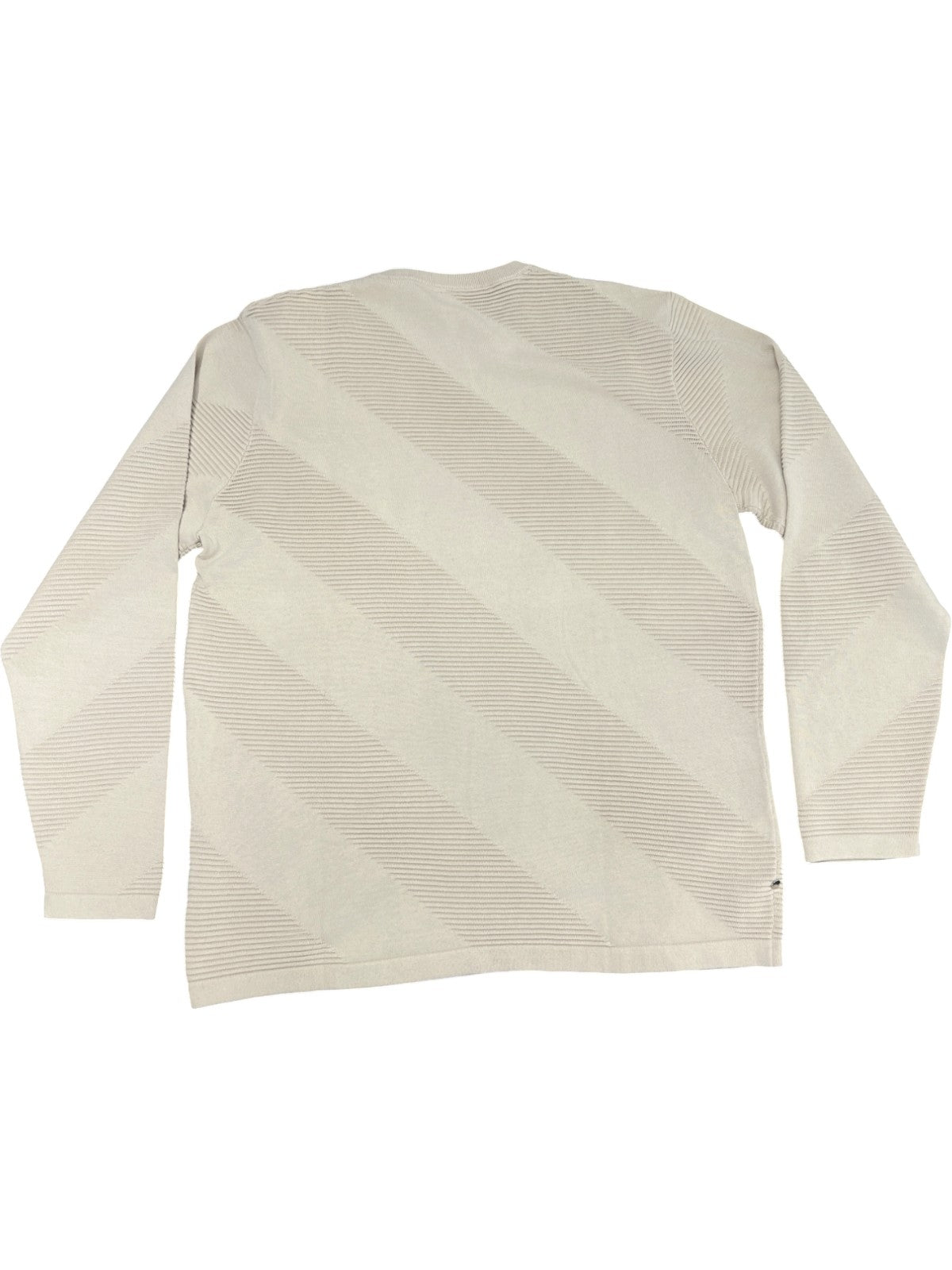 Polo Sweater Diagonal Texture Stone