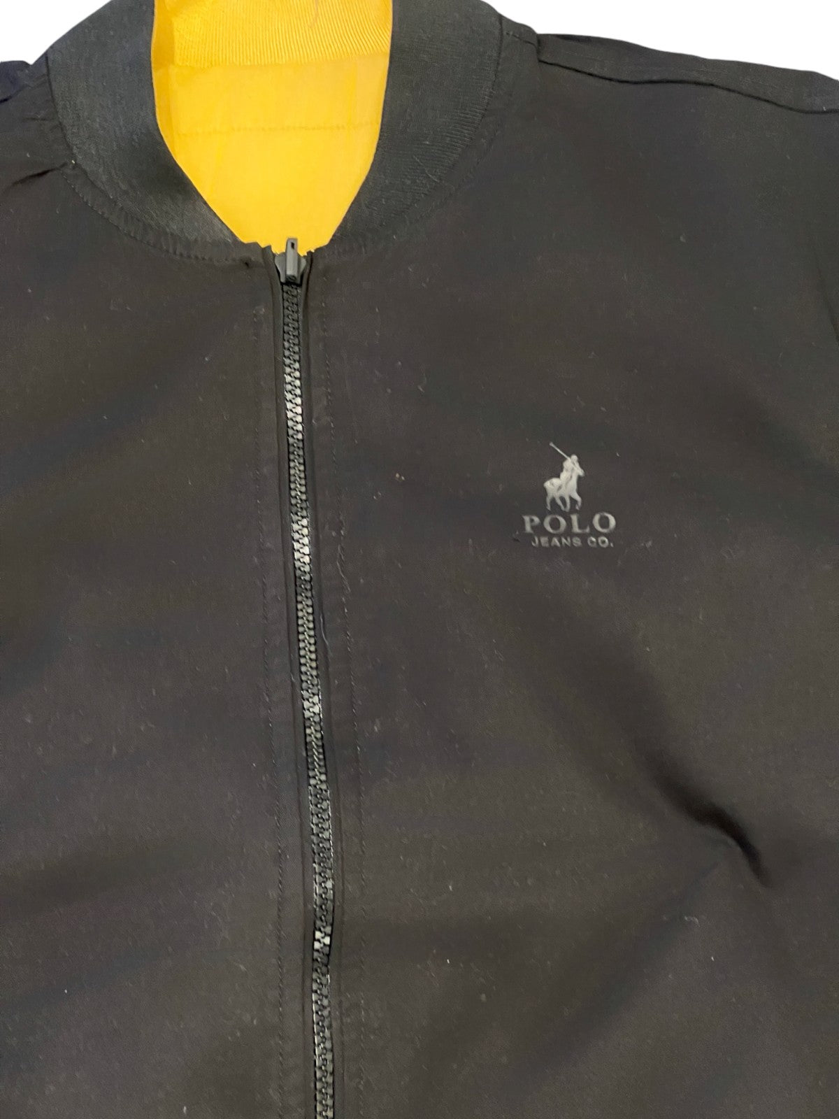 Polo Jacket Overdyed Black