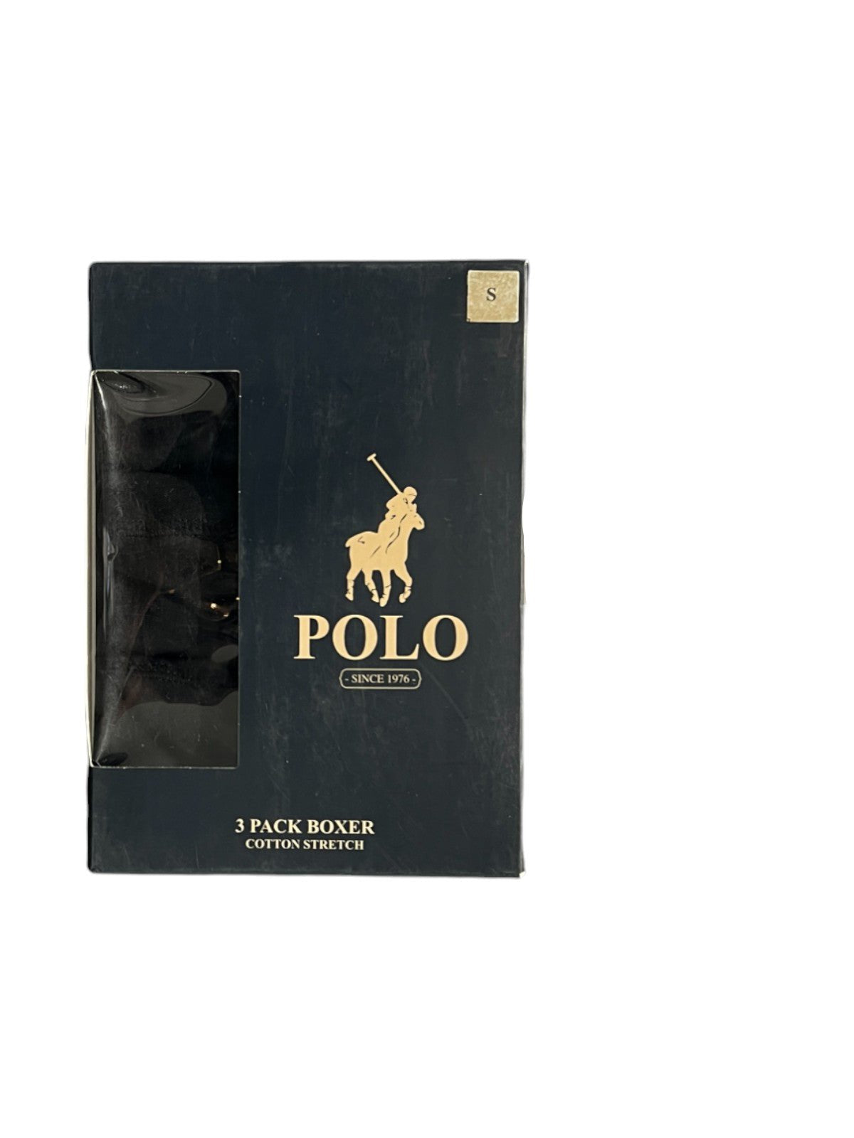 Polo Boxer Basic Knit  Pack Black