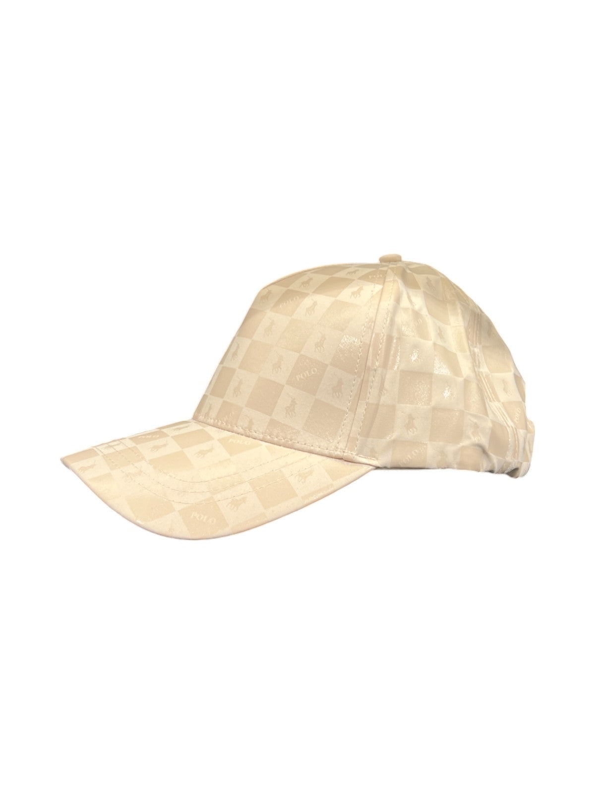 Polo Cap 5 Panel Monogram Block Off-White