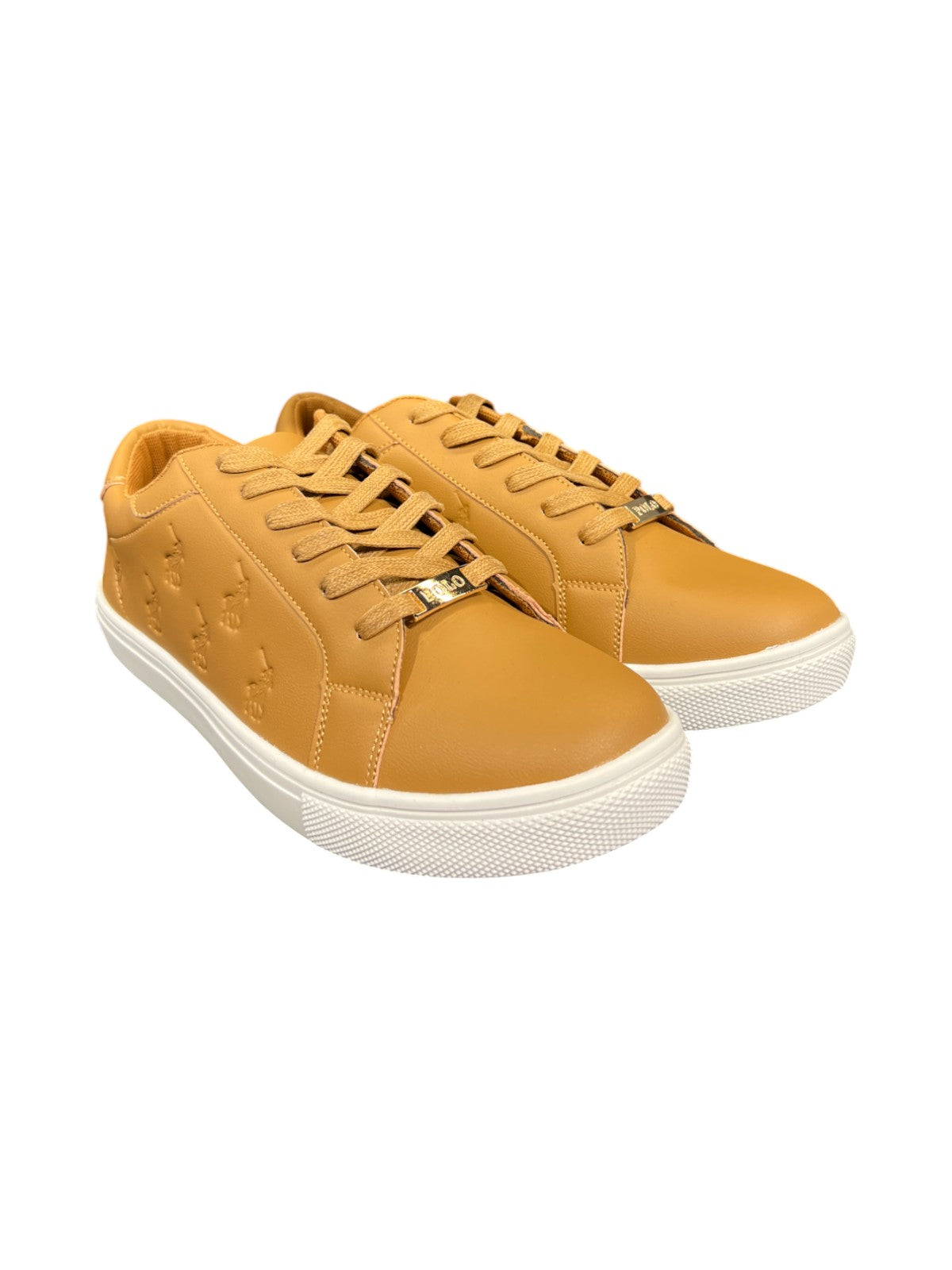 Polo Sneaker Ladies Debossed Pony Classic Tan