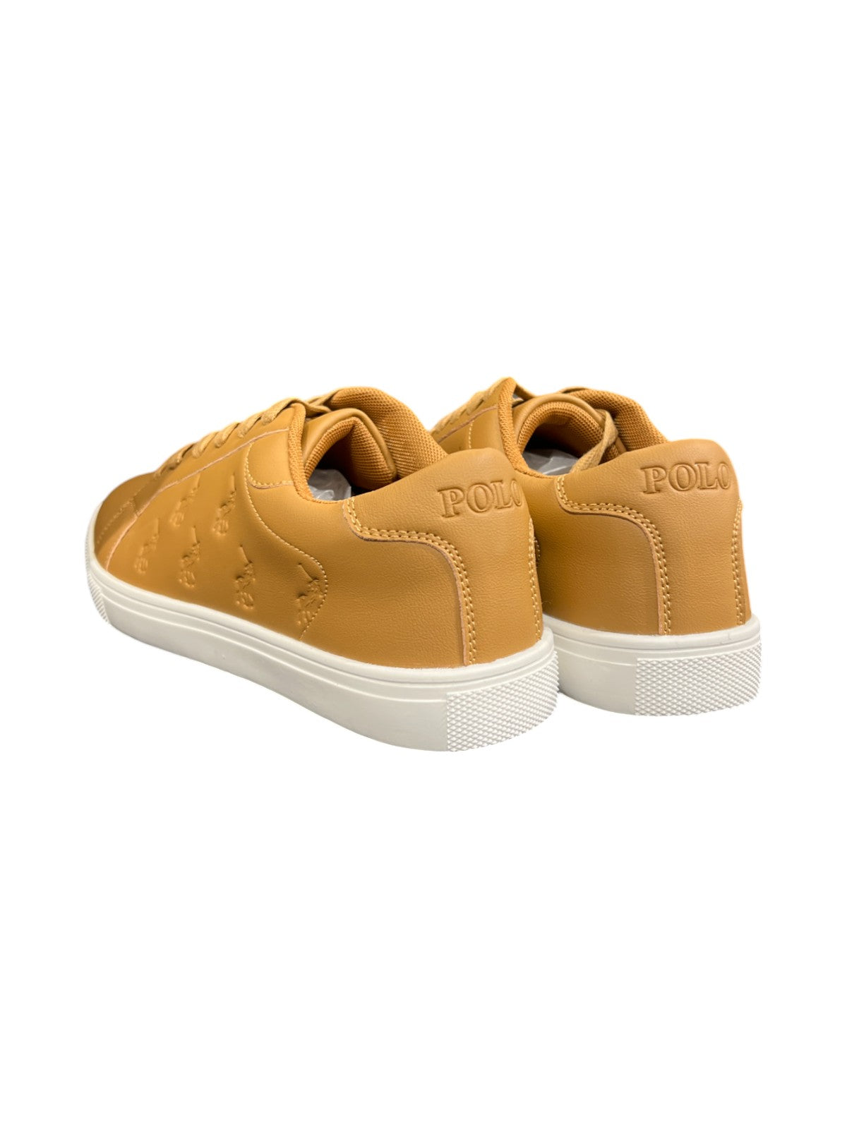 Polo Sneaker Ladies Debossed Pony Classic Tan