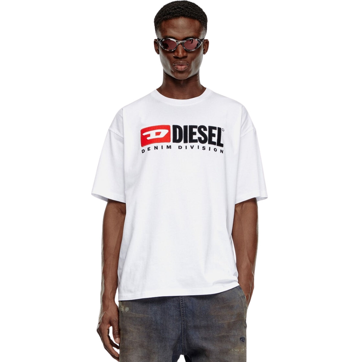 Diesel T-Shirt T-Adjust K14 Logo White