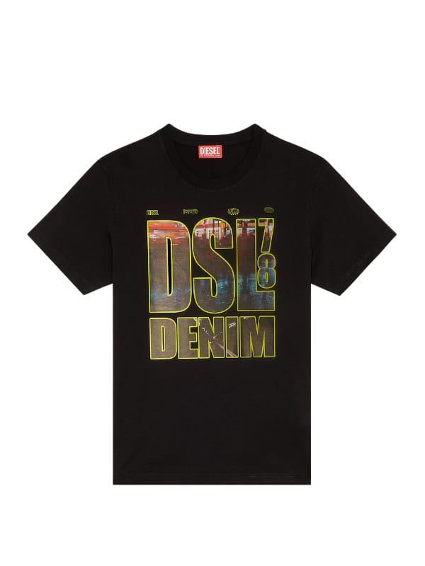 Diesel T-Shirt T-Diegor Bold Logo Black