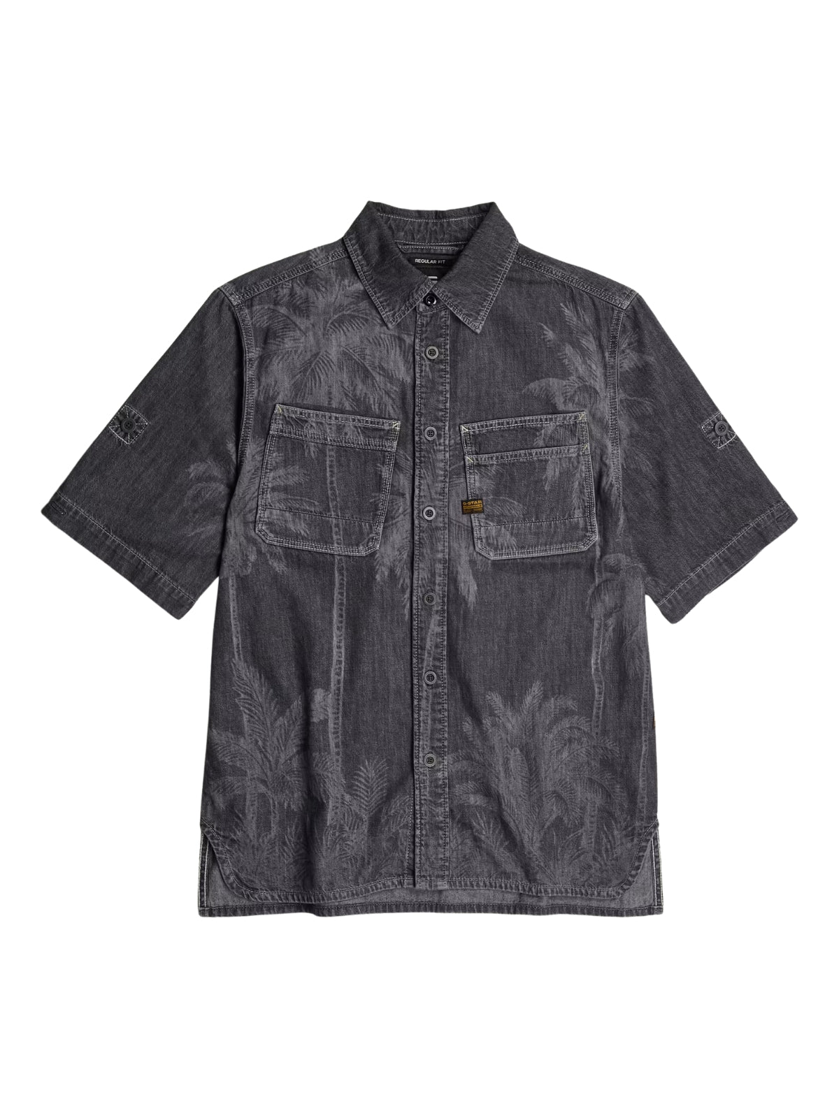 G-Star Shirt Slanted Double Pocket Faded Acero Grey