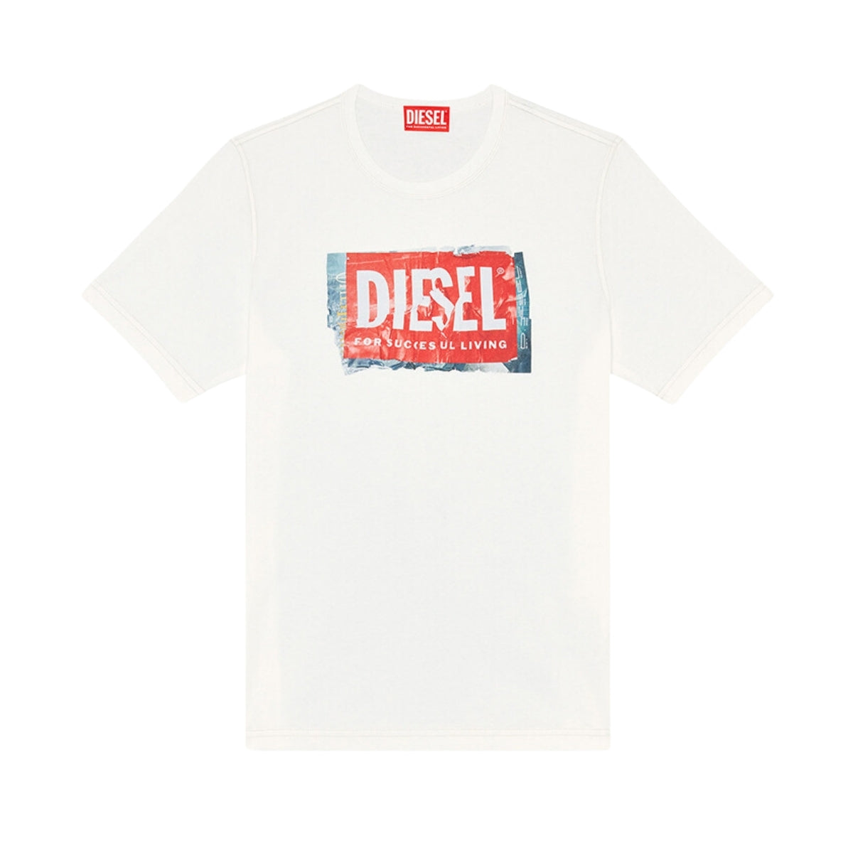 Diesel T-Shirt T-Adjust Logo White