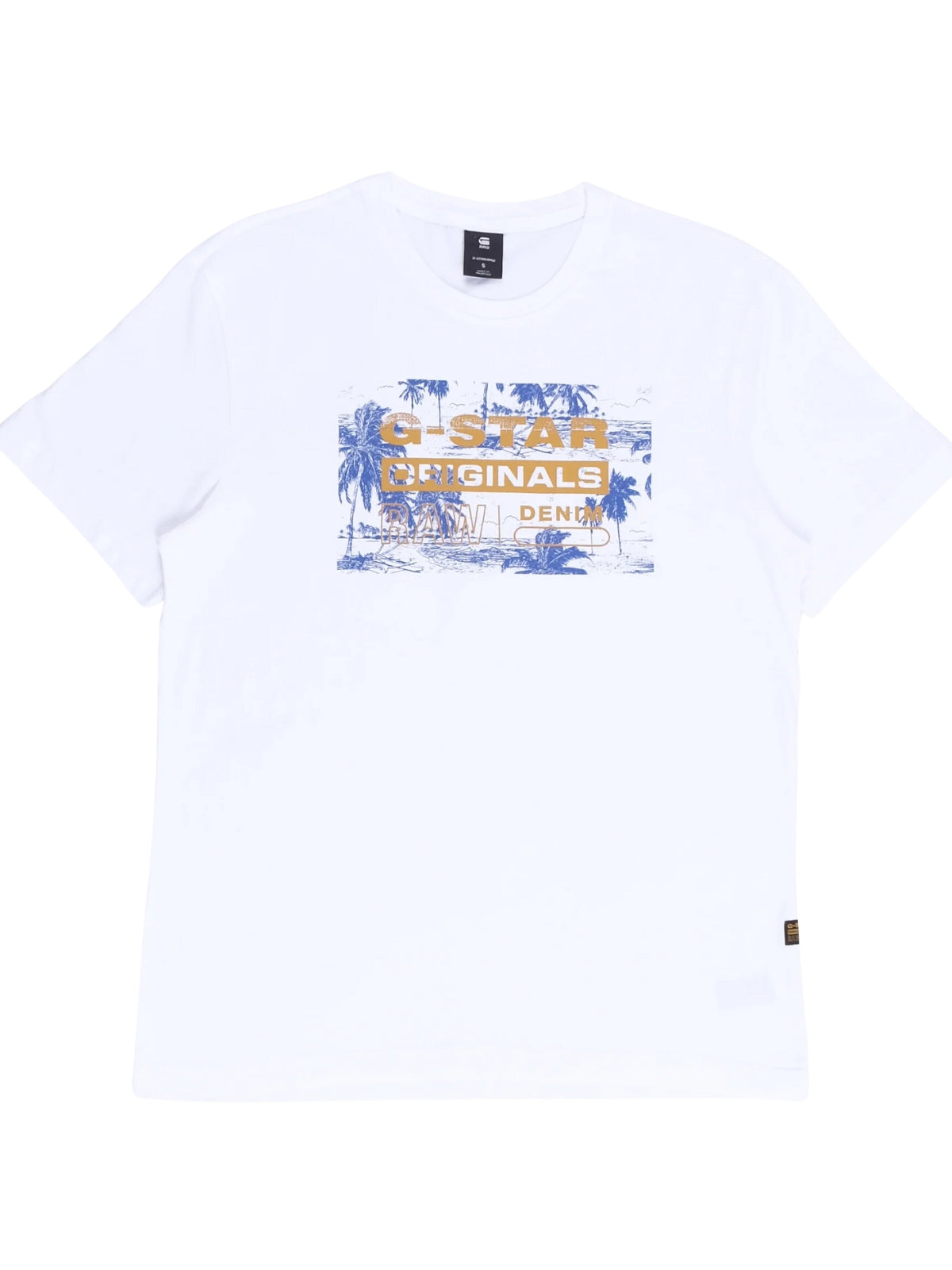 G-Star T-Shirt Framed Palm Originals White