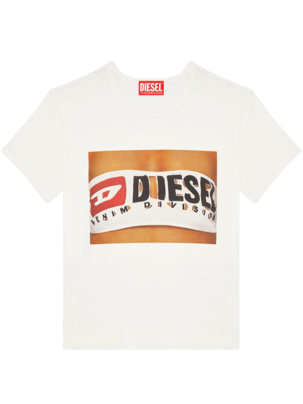Diesel T-Shirt Ladies T-Uncutie Long N17 White
