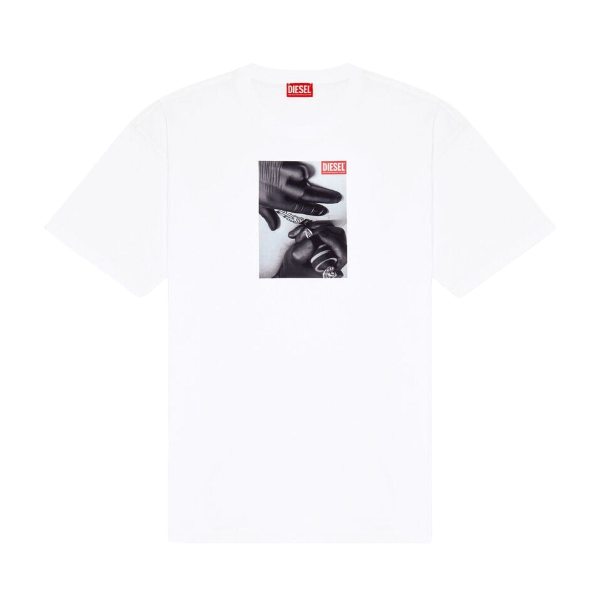 Diesel T-Shirt Boxt Logo Print White