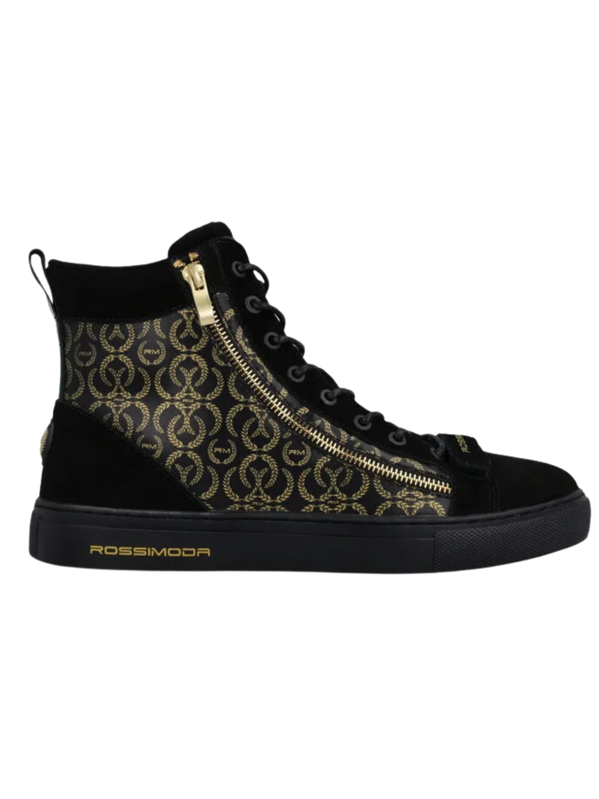 Rossimoda Sneaker Alta B Gold-Black