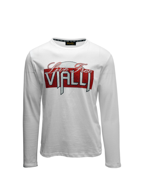 Vialli T-Shirt L/S Borra White