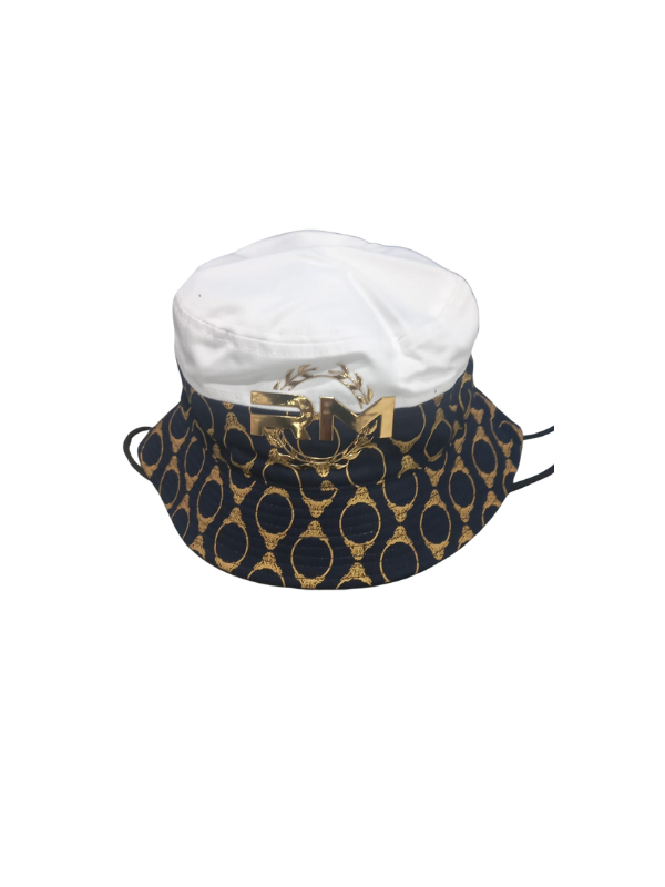 Rossimoda Bucket Hat Lorenzo Navy-Gold-White