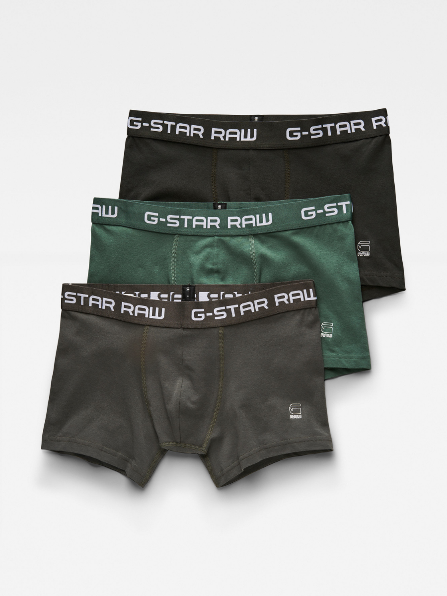 G-Star Underware Classic 3 Pack Grey-Asfalt-Bright Jungle