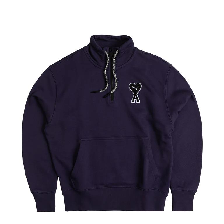 Puma Sweater X Ami Half Zip Navy