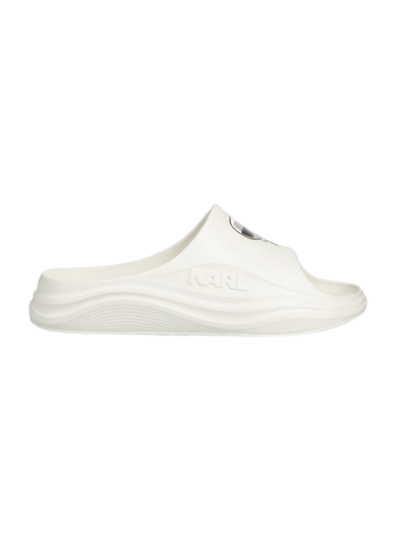 Karl Lagerfeld Slide Kls Skooner Logo White