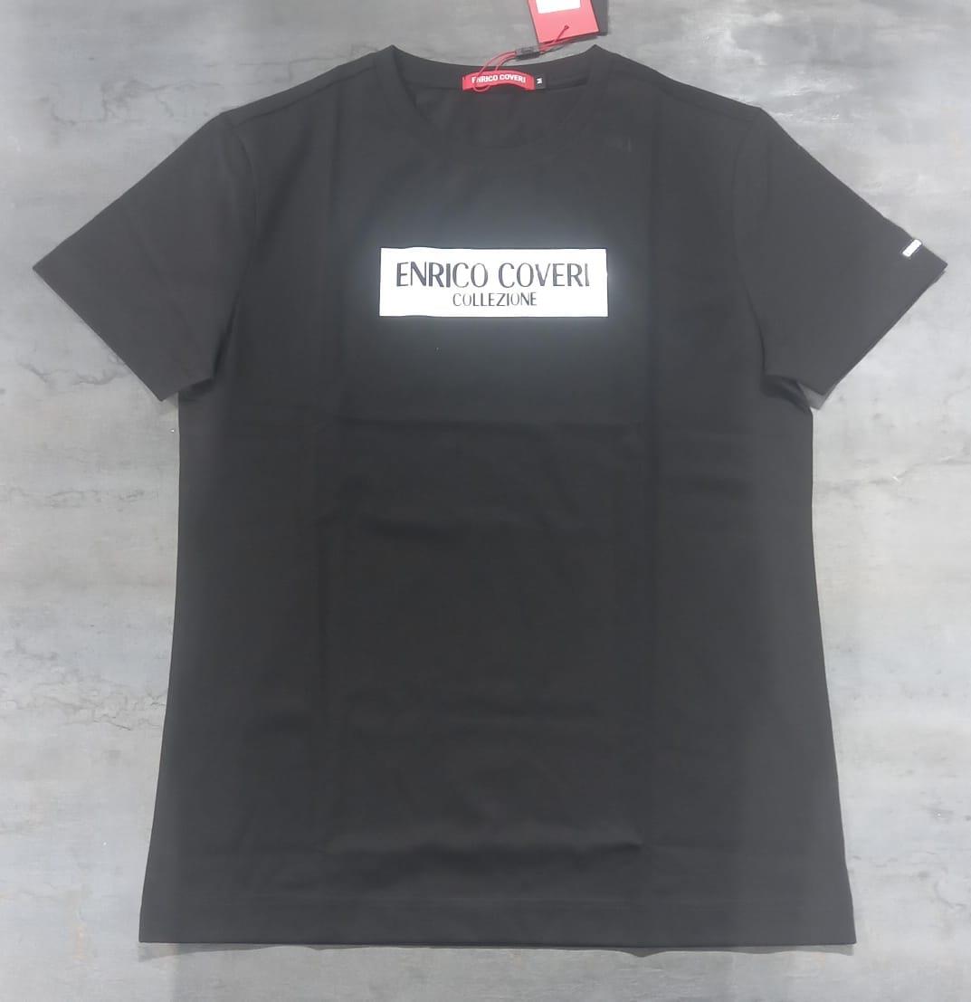 Enrico T-Shirt Block Logo Black