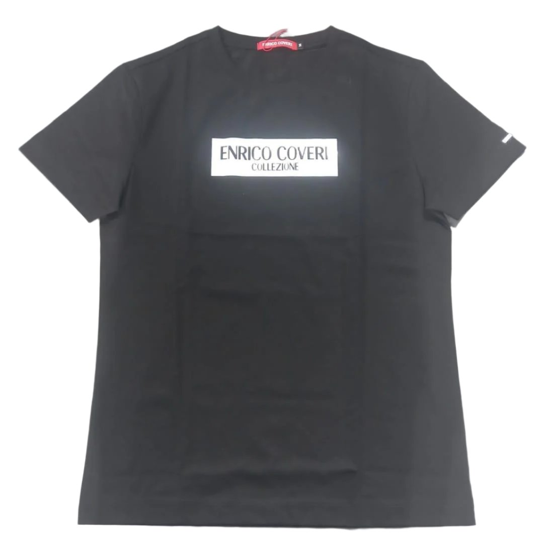 Enrico T-Shirt Block Logo Black – Colt 45