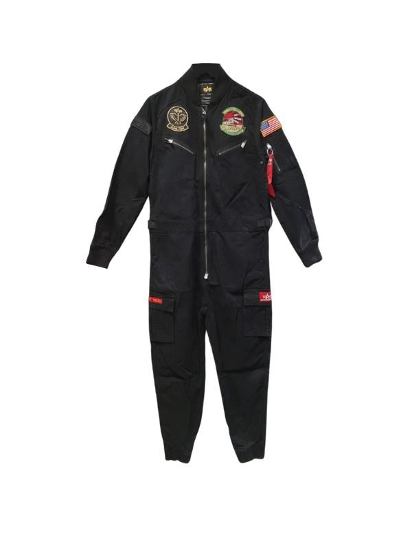 Alpha Flight Suit Cotton Black