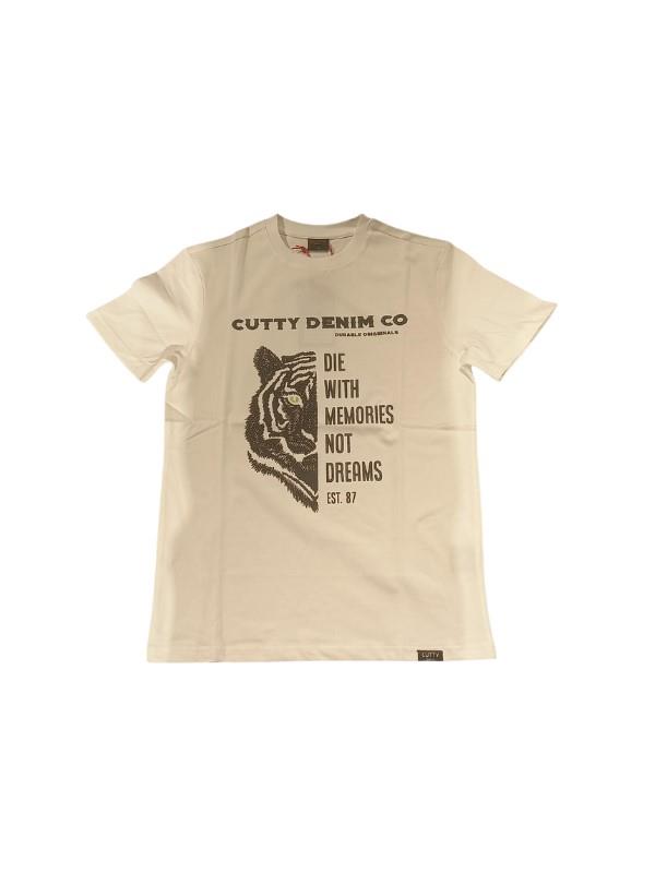 Cutty Crew Tiger Print White