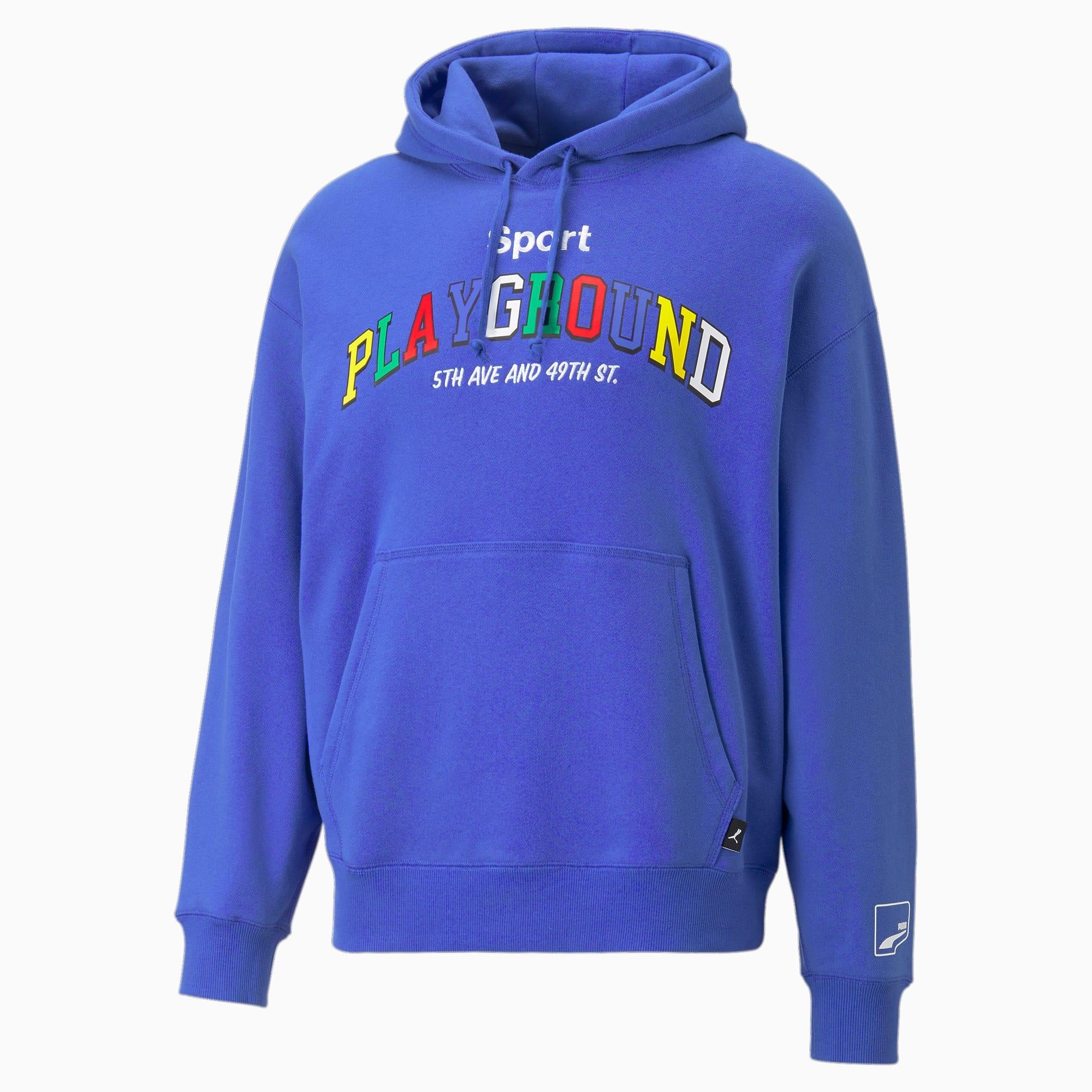 Puma Sweater Uptown Graphic Hoodie Royal Blue