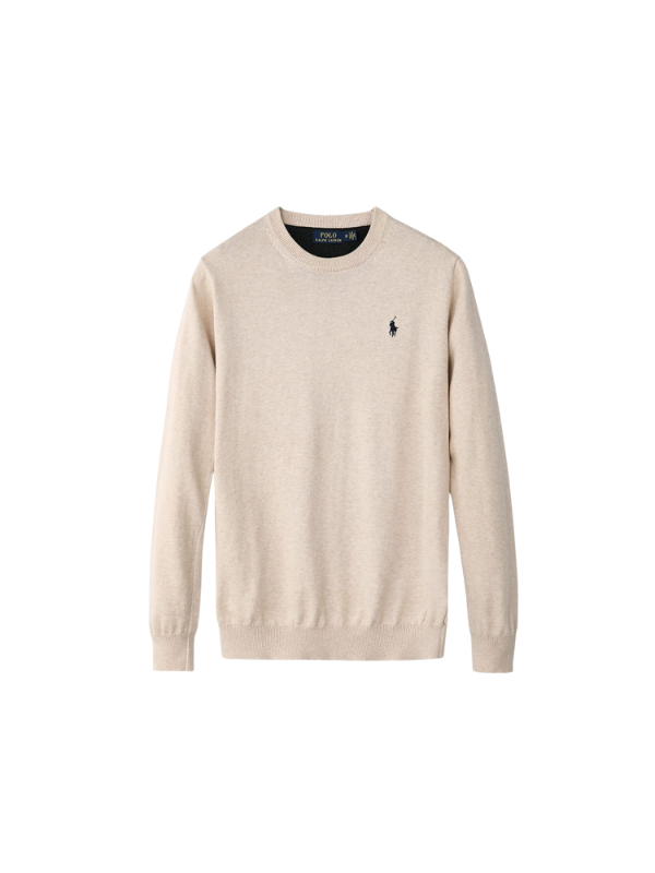Polo Sweater Essential Logo Taupe