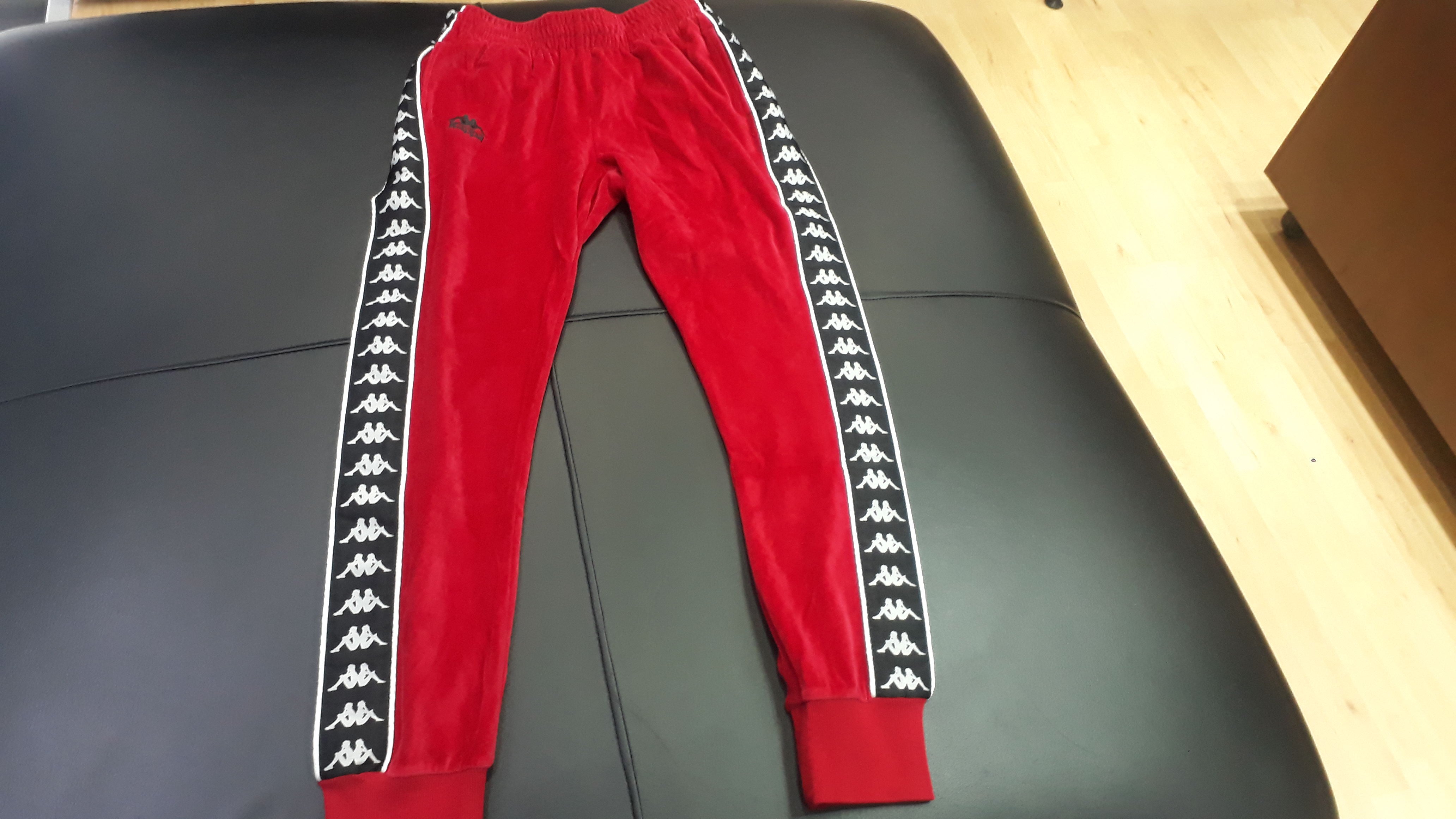 Kappa Trackpants Ayn Velvet Red D