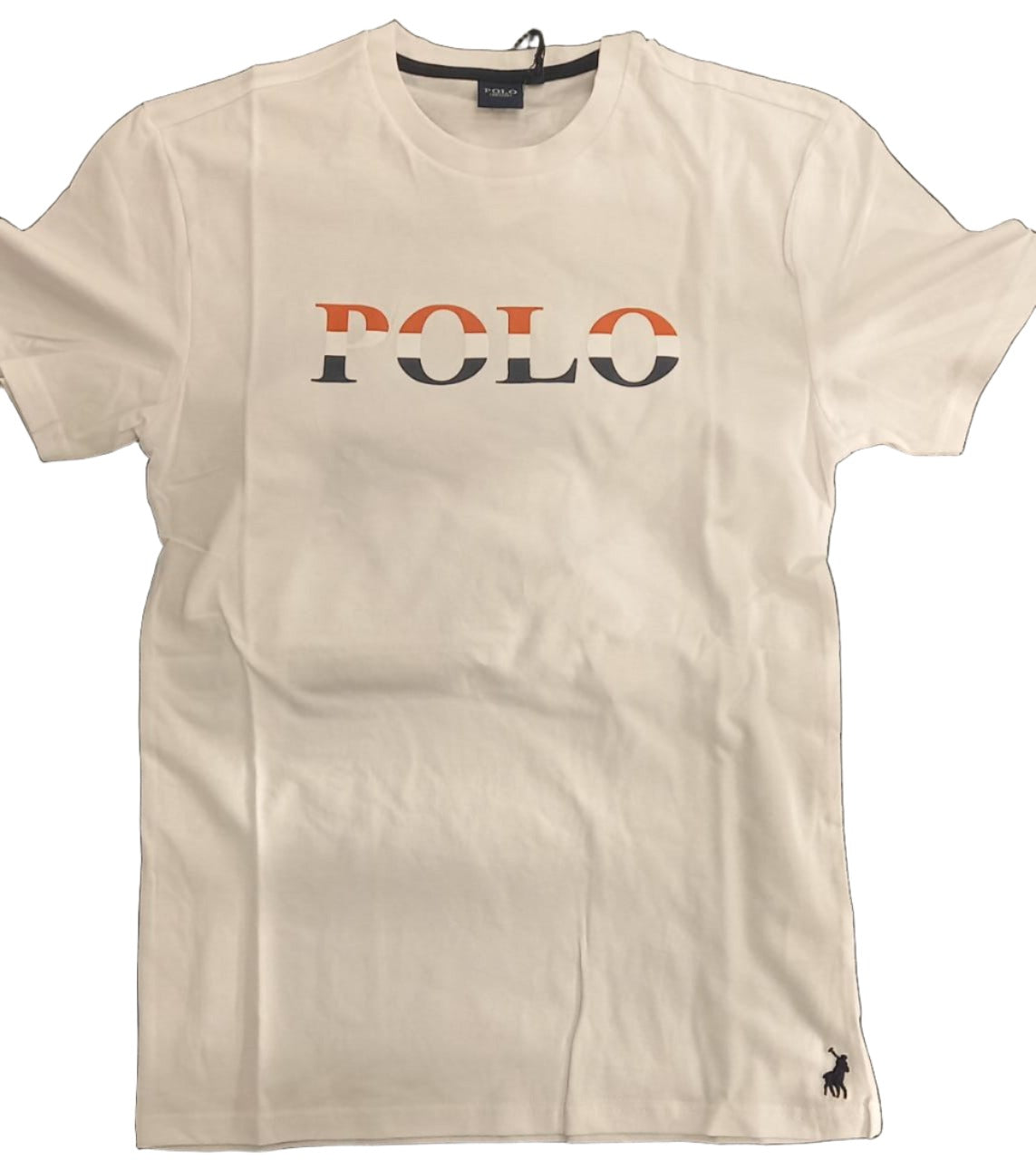 Polo T-Shirt Printed Logo White
